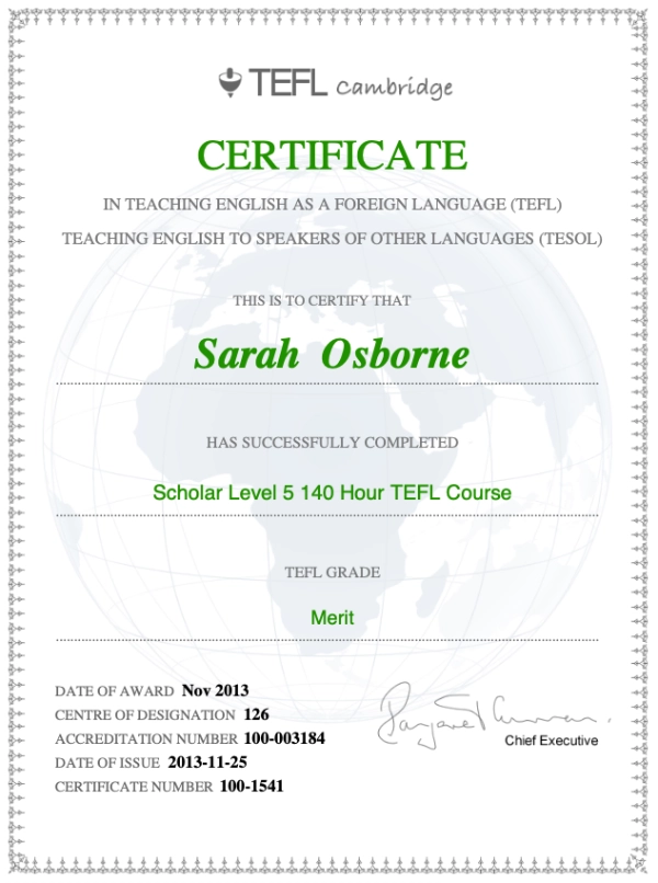 TeflCertificate